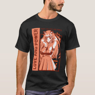 Liefde en kracht anime grappig t-shirt