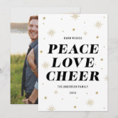 Liefde en kroon | Vakantieknopkaart Feestdagenkaart (Voorkant / Achterkant)