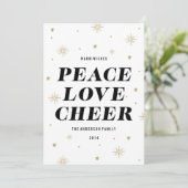 Liefde en kroon | Vakantieknopkaart Feestdagenkaart (Staand voorkant)