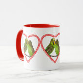 Liefde en Kus Mug Mok (Voorkant links)