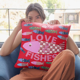 Liefde en Kusjes of Vissen kustharten Kussen
