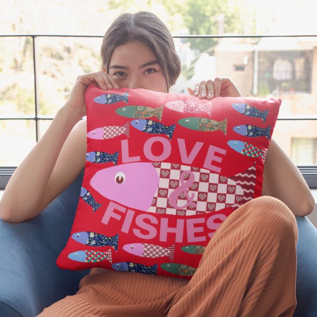 Liefde en Kusjes of Vissen kustharten Kussen (Creator heeft geüpload)