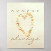 liefde en kussen hart poster stijl kunst (Voorkant)