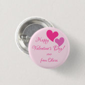 Liefde en kussen ronde button 3,2 cm (Voorkant /achterkant)