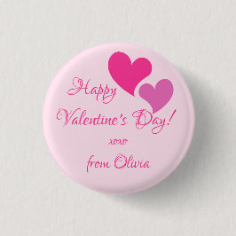 Liefde en kussen ronde button 3,2 cm