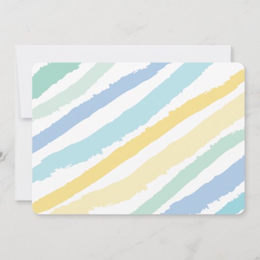 Liefde en kussen Typografie Baby Jongen Foto Geboo Aankondiging (Achterkant)