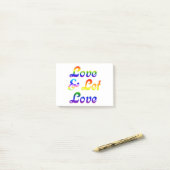 LIEFDE EN LAAT LIEFDE POST-IT® NOTES (Op bureau)