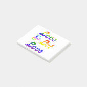 LIEFDE EN LAAT LIEFDE POST-IT® NOTES (Schuin)