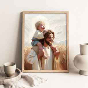 Liefde en Lachen, Christelijke Schilderkunst, Jezu Poster