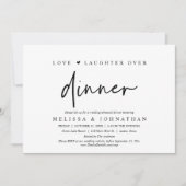 Liefde en lachen over eten, weduwen en repetitie kaart (Voorkant)