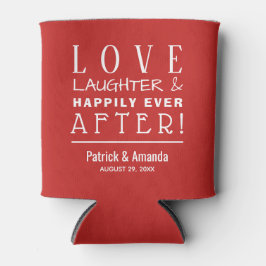 Liefde en Lachen ROOD Blikjeskoeler