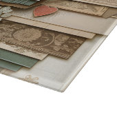 LIEFDE en lagen van bloemen snijplank (Hoek)