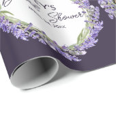 Liefde en Lavendel | Aangepast foto-Vrijgezellenfe Cadeaupapier (Rol Hoek)