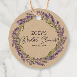 Liefde en Lavendel | Elegant bloemig Vrijgezellenf Bedankjes Labels