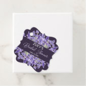 Liefde en Lavendel | Elegant bloemig Vrijgezellenf Bedankjes Labels (In situ)