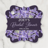 Liefde en Lavendel | Elegant bloemig Vrijgezellenf Bedankjes Labels (Voorkant)