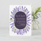 Liefde en Lavendel | Elegant bloemig Vrijgezellenf Kaart (Staand voorkant)