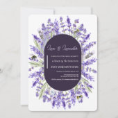 Liefde en Lavendel | Elegant bloemig Vrijgezellenf Kaart (Voorkant)