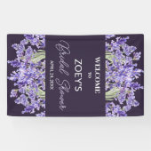Liefde en Lavendel | Elegant bloemig Vrijgezellenf Spandoek (Horizontaal)