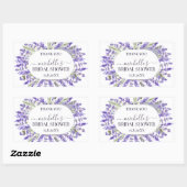 Liefde en Lavendel | Elegant Bloemstuk als Dankbet Rechthoekige Sticker (Vel)