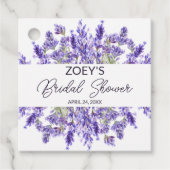 Liefde en Lavendel | Elegante Bruidsbruiloft met B Bedankjes Labels (Voorkant)