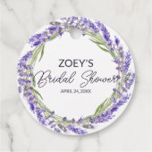 Liefde en Lavendel | Elegante Bruiloftsbrunch met  Bedankjes Labels (Achterkant)