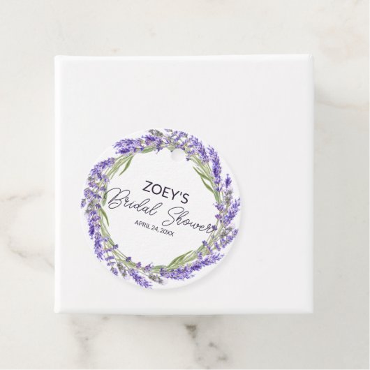 Liefde en Lavendel | Elegante Bruiloftsbrunch met  Bedankjes Labels (In situ)