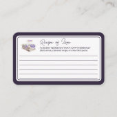 Liefde en Lavendel | Recept van Liefde Bericht Informatiekaartje (Voorkant)