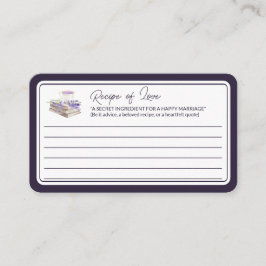 Liefde en Lavendel | Recept van Liefde Bericht Informatiekaartje