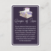 Liefde en Lavendel | Recept van Liefde Informatiekaartje (Voorkant)