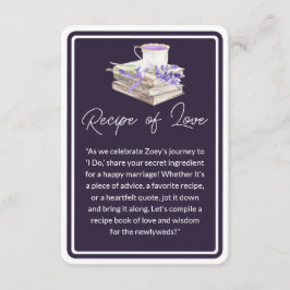 Liefde en Lavendel | Recept van Liefde Informatiekaartje