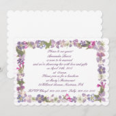 Liefde en lavender kaart (Voorkant / Achterkant)