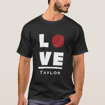 Liefde en leef cricket sport fan aangepaste naam