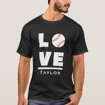 Liefde en Leef Honkbal Sport Fan Naam op Maat