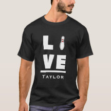 Liefde En Leef Kegel Bowling Bowler Sport Fan Naam