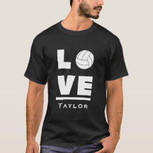 Liefde En Leef Volleybal Sport Fan Naam
