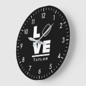 Liefde en levende ijskap sporters grote klok (Hoek)