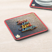 "Liefde en licht altijd" Bier Onderzetter (Linkerzijde)