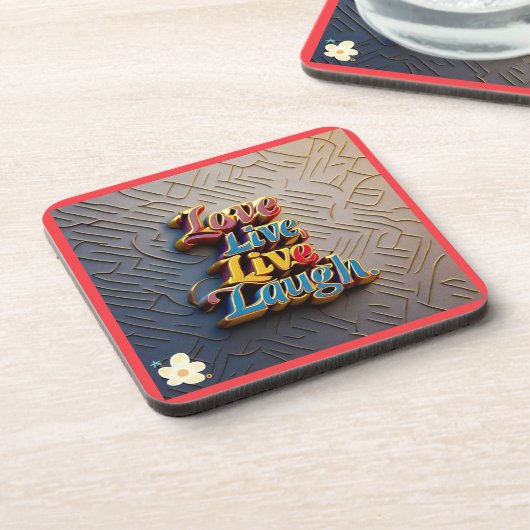 "Liefde en licht altijd" Bier Onderzetter (Linkerzijde)