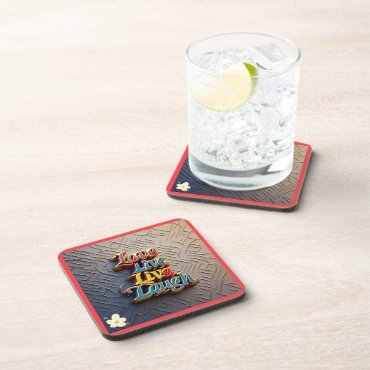 "Liefde en licht altijd" Bier Onderzetter (Rechterzijde)