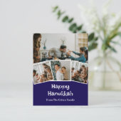 Liefde en Licht | Chanoeka familie foto Collage Feestdagenkaart (Staand voorkant)