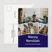 Liefde en Licht | Chanoeka familie foto Collage Feestdagenkaart (Voorkant / Achterkant)