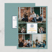 Liefde en Licht | Chanoeka familie fotocollage Feestdagenkaart (Voorkant / Achterkant)