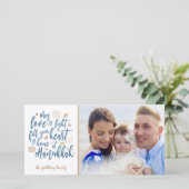 Liefde en Licht Chanoeka Fotokaart Feestdagenkaart (Staand voorkant)