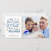 Liefde en Licht Chanoeka Fotokaart Feestdagenkaart (Voorkant)