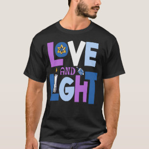 Liefde en licht Chanoeka Kerstmis T-shirt