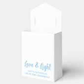 Liefde en Licht Chanoeka Menorah Custom Party Bedankdoosjes (Geopend)