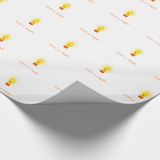 'Liefde en Licht' citaat Cadeaupapier (Hoek)