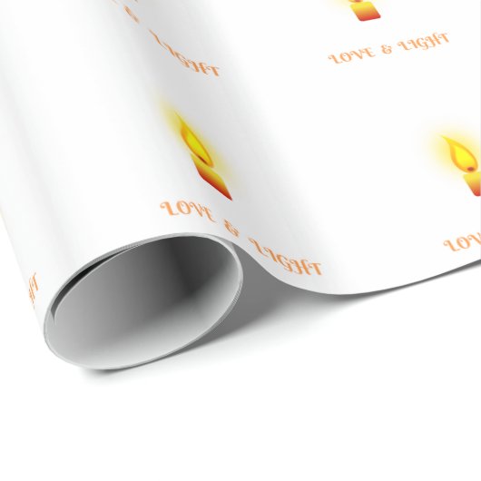 'Liefde en Licht' citaat Cadeaupapier (Rol Hoek)