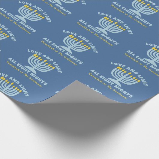 Liefde en licht - de acht nachten van Chanoeka Cadeaupapier (Hoek)